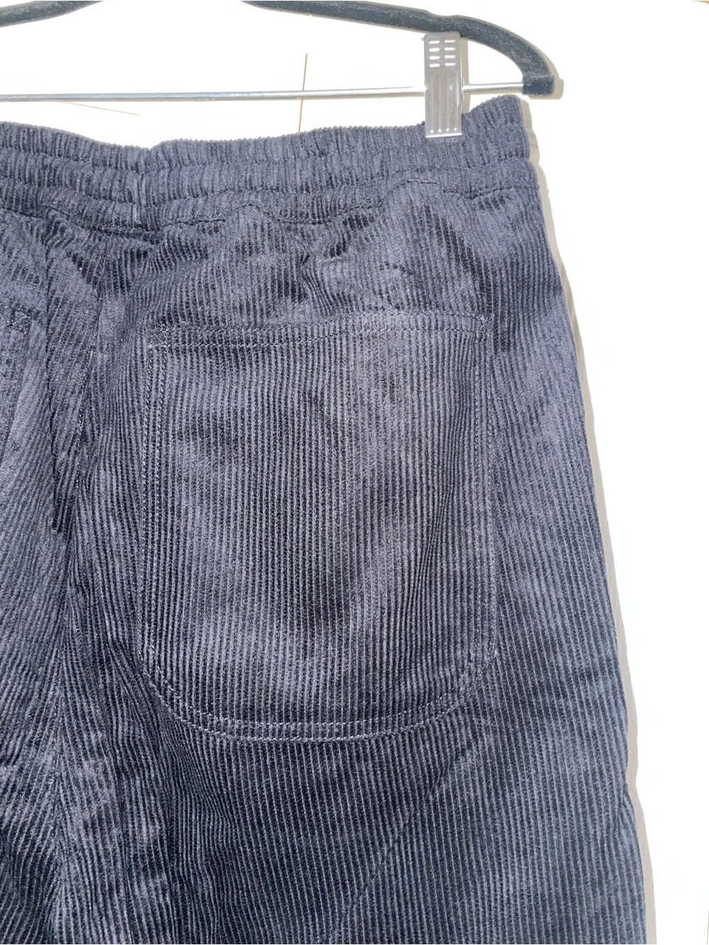 ASOS Black Corduroy Drawstring Pants